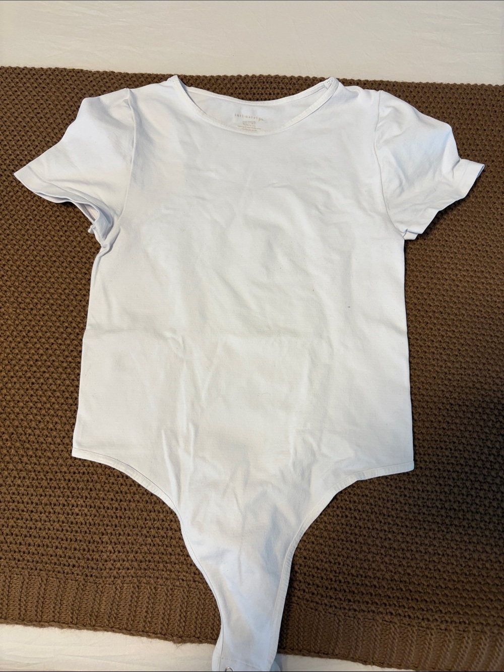 Free people - White Short-Sleeve One-Piece Bodysuit